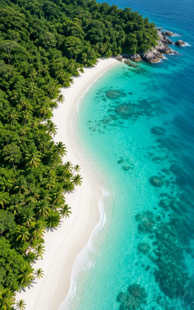 Aerial beach